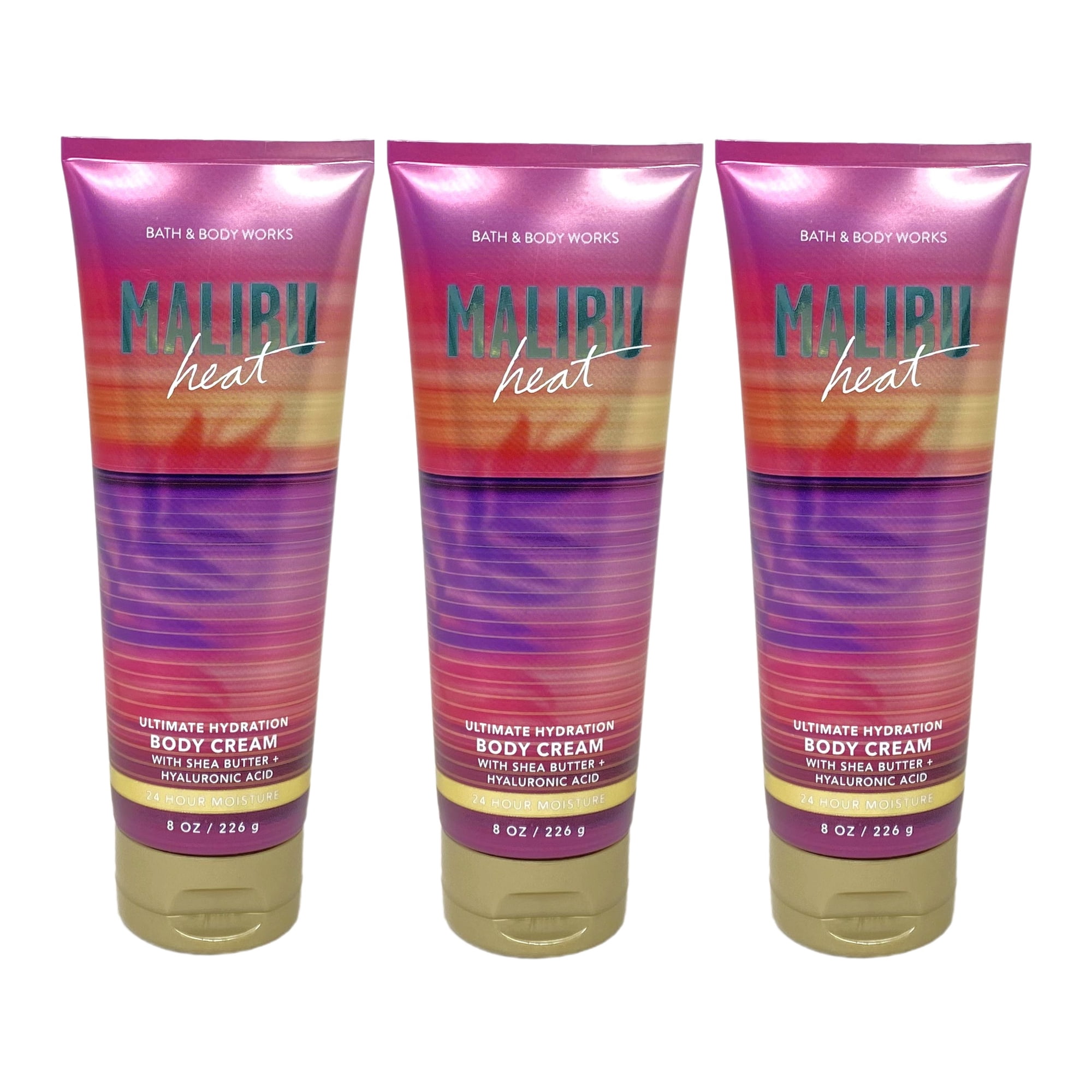 Bath & Body Works Malibu Heat 3 Pack Ultimate Hydration Body Cream Set - Full Size