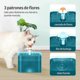 thumbnail image 2 of (green) 2L Cat Water DispenserCat Drinker with Activated Carbon FilterSuper Quiet Pet Fountain with LED Lights 26s, 2 of 5
