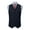 Navy, variant on Men's Vintage Slim Single Breasted Fit Wool Herringbone Tweed for Wedding & Business Wearing Vest Navy