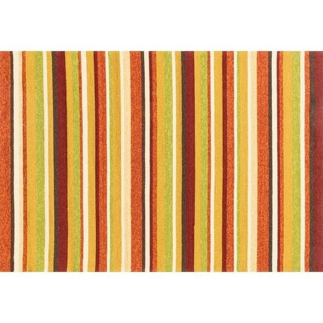 Loloi Venice Beach 5' x 7'6" Hand Hooked Rug in Sunset
