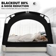 thumbnail image 2 of 2win2buy Bed Tent Twin Size Bed Canpoy Portable Light Reducing Sleeping Tent Lightweight Indoor Tent Breathable Privacy Space on Bed, 2 of 8