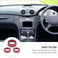 thumbnail image 3 of Miangastore Car Air Conditioner Accessory Red Aluminum Alloy 3Pcs, 3 of 8