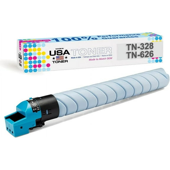 MADE IN USA TONER Compatible Replacement for use in Konica Minolta TN328K, TN328C, TN328M, TN328Y, bizhub C250i, C300i, C360i