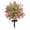 T1#E,22inch, variant on Artificial Geranium Flowers with Stake, UV Resistant Fake Outdoor Bushes, Realistic Silk Faux Flowers for Front Porch Patio Garden Decor, Artificial Shrubs for Outside