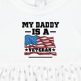 thumbnail image 4 of Inktastic My Daddy is a Veteran Girls Baby Dress, 4 of 5