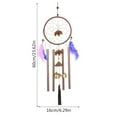 thumbnail image 3 of Handmade Heart - Shaped Dream - Catcher Wind Chimes - Ideal for Garden and Home Decor, 3 of 6
