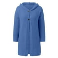 thumbnail image 5 of Baberdicy Women's Hooded Knit Cardigan, Commuter Poncho Sweater, Plus-Size Layer & Fall Strolls , Hooded Knit Cardigan, Commuter Poncho Sweater, Plus-Size Layer E L, 5 of 5