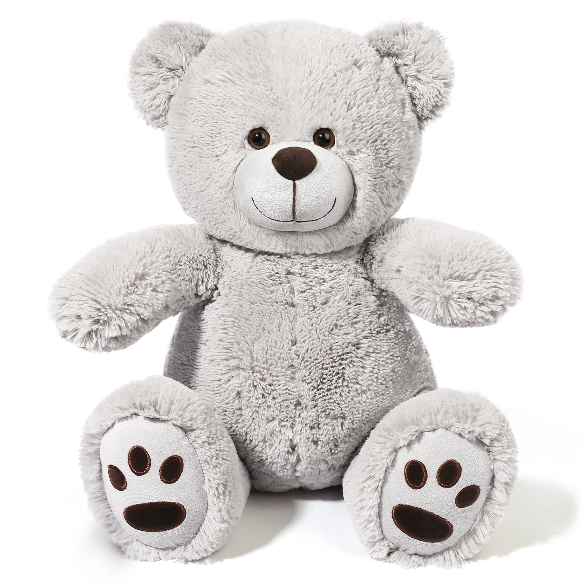 LotFancy Teddy Bear Stuffed Animal, 20” Plush Toy Gift for Girls Girlfriend, Gray