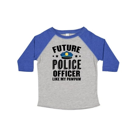 

Inktastic Future Police Officer Like My Pawpaw Gift Toddler Boy or Toddler Girl T-Shirt