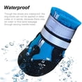 thumbnail image 6 of L Size, Pack Of 4 Non-Slip Waterproof Dog Boots, Rugged & Durable Sole, Outdoor Protective Paw Shoes, Green, For Medium & Large Dogs, Ideal For Hiking, Walking In Rain, Muddy, 6 of 7
