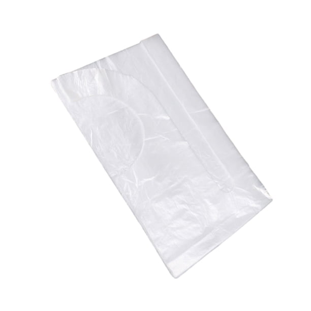 Qarigey Delantal de plástico empaquetado de forma independiente, resistente al aceite y a la moda, transparente, 25 uds. Cuerpo del baño 57*65cm