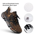 thumbnail image 4 of Africa Graphic Art Walking Shoes for Men Woman Lightweight Tennis Fashion Elastic Sports Shoes Cushion Basketball Shoes, 4 of 7