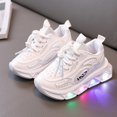 thumbnail image 6 of Baby Shoes Girl Formal Sports Luminous Breathable Casual Shoes With Light Middle Small Lightweight Soft Sole Walking Shoes Boys Sneakers,Size 1 Years-1.5 Years, 6 of 9