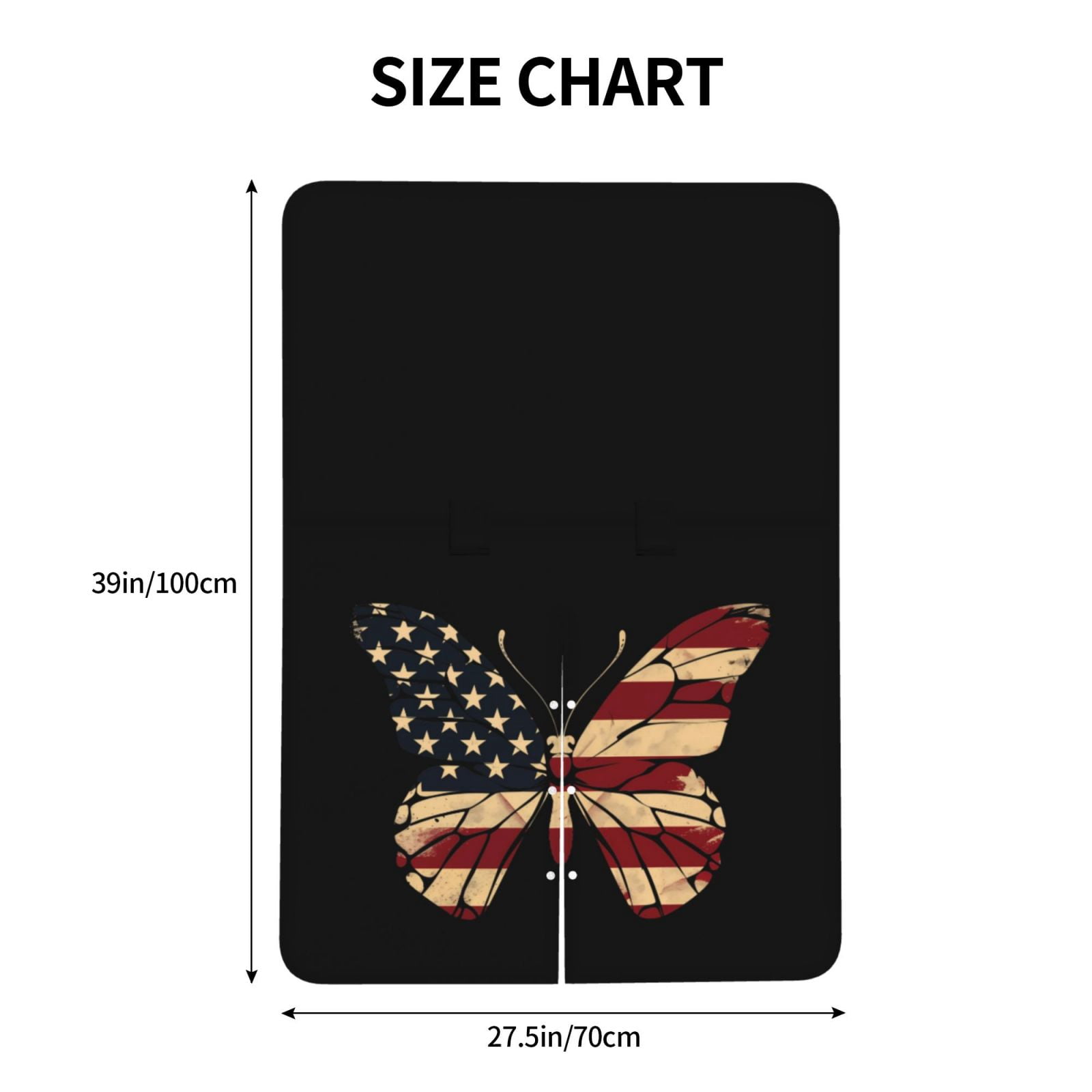 Car Seat Cover Baby - Patriotic USA Butterfly Art Breathable Infant Car Seat Cover for Baby Carseat, Lightweight Comfort Baby Essentials Must Haves Newborn Stuff for Girl Boy