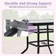 thumbnail image 6 of Outdoor Square Patio Dining Bistro Tempered Glass Table Top With Umbrella Hole, 6 of 9