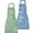 Blue+Green, variant on Hootek 2 Pack Aprons with Pockets, Waterproof Aprons for Women Adjustable Cooking Aprons for Women Kitchen Garden Salon