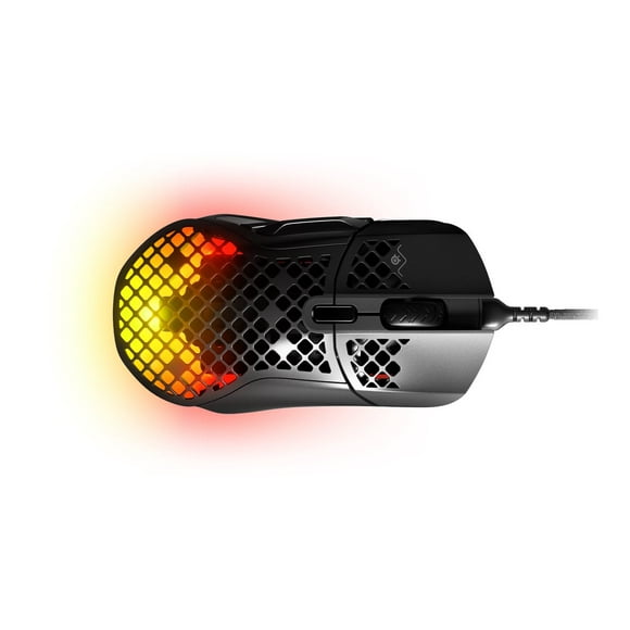 SteelSeries Aerox 5 - Mouse - ergonomic - right-handed - optical - 9 buttons - wired - USB, USB-C - matte black