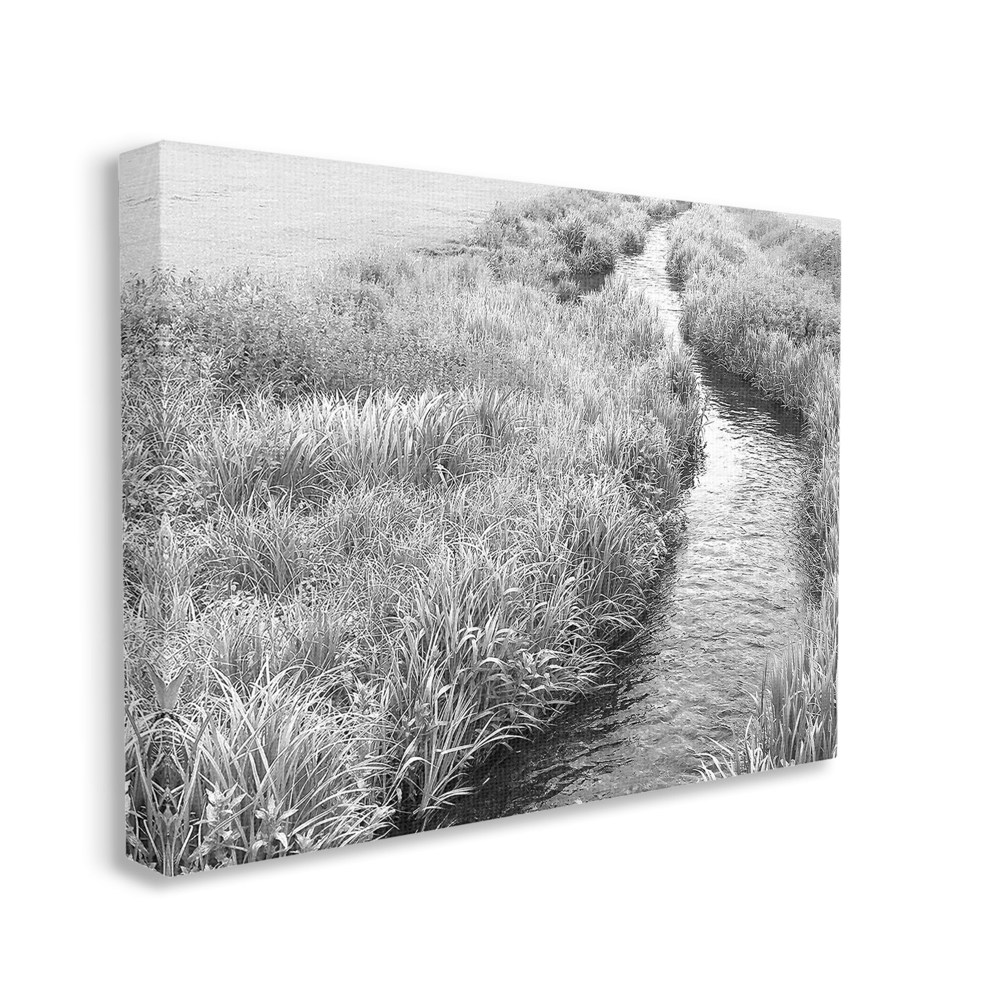 Stupell Industries Flowing Beach Canal Landscape Photography Gallery Wrapped Canvas Art Print Wall Art, 48 x 36