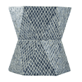 thumbnail image 4 of GZXS 19 Inch Hexagon Side End Table, Decorative Accent Table, No Assembly Required, Blue, 4 of 6