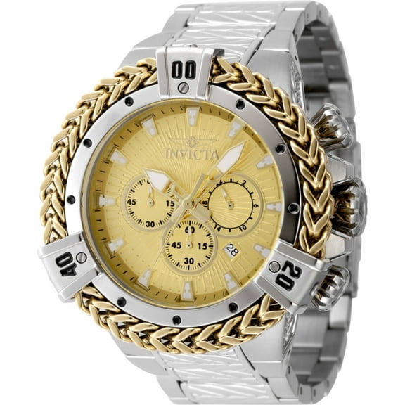 Invicta 48157 Men's Bolt Chronograph Gold Dial Bracelet Watch