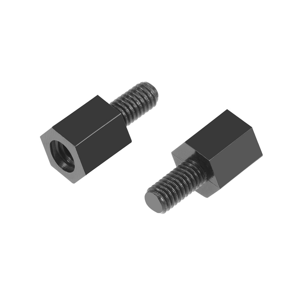 100pcs M3 6+6mm Male Female Thread Nylon Hex Standoff Spacer Screws