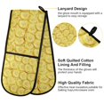 thumbnail image 4 of Dailycode Double Sided Oven Mitt with Loop Heat Resistant Kitchen Long Potholders 7" x 35" Banana Slices, 4 of 6