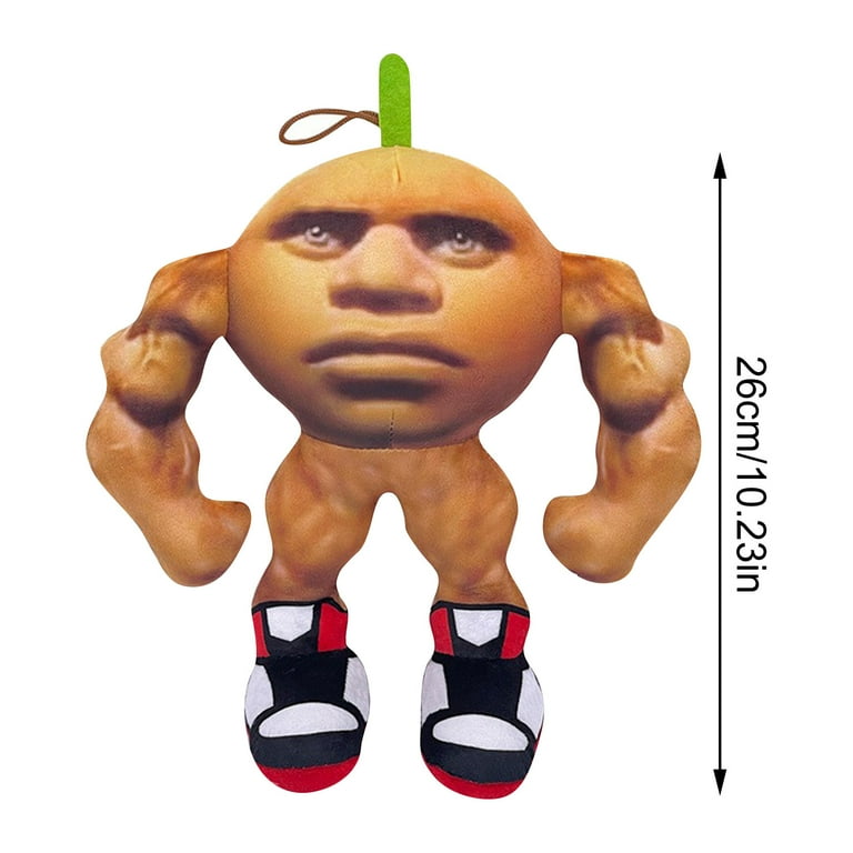 Italian Brainrot Orange Muscle Man Plush Tralalero Tralala Toy
