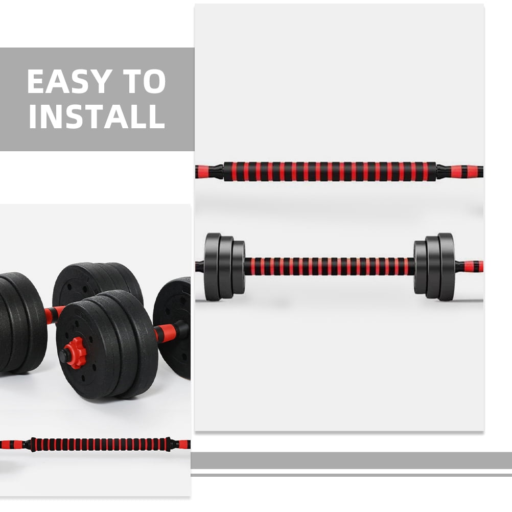 RENACLIPY Universal Steel Dumbbell Connecting Pole Barbell Bar for Women, 1 Set, Fitness Equipment