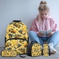 thumbnail image 2 of Bulopur Construction Truck Boys Backpack Set, 17 Inch 4 in 1 School Bookbag with Lunch Box, Water Bottle Holder and Pencil Case, Cute Yellow Engineering Vehicle Bookbag, 2 of 8