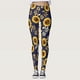 thumbnail image 1 of MKLEKYY Leggings deportivos para mujer, cómodos leggings con estampado de girasoles, leggings deportivos de control para yoga, leggings de cintura alta para mujer, 1 of 4