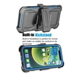 thumbnail image 3 of iPhone 12 / 12 Pro / 12 Pro Max Case Holster Clip, Tekcoo ShockProof Secure Swivel Locking Belt Defender Heavy Full Body Kickstand Carrying Tank Armor Case with 2 Pack Tempered Glass Screen Protector, 3 of 9
