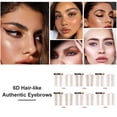 thumbnail image 3 of 6D pelo como ceja auténtica impermeable imitación ecológica perezoso tatuaje Natural pegatinas de cejas para mujeres, 3 of 8
