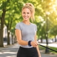 thumbnail image 3 of Anti Detachment Dog Leash Wrist Strap, Adjustable Velcro Hand Loop with Snap Button, Comfortable Hands Free Walking Safety Belt for Dogs Black 20", 3 of 6