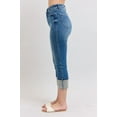 thumbnail image 2 of Judy Blue Full Size Skinny Cuff Capris Jeans with Pockets Plus Size, 2 of 5