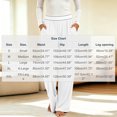 thumbnail image 4 of Liuinsasek Womens Casual Lounge Long Pants Fashion Solid Color Lightweight Pajama Pants Elastic Waist with Pockets Wide Leg Yoga Pants, 4 of 10
