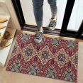 thumbnail image 2 of Red Boho Ethnic Geometric Pattern Door Rugs,Washable Non Slip Door Mats Indoor,Decorative Door Mats,Entry Mat Indoor for Entrance,Bedroom,Kitchen,Bathroom,20"x32", 2 of 6