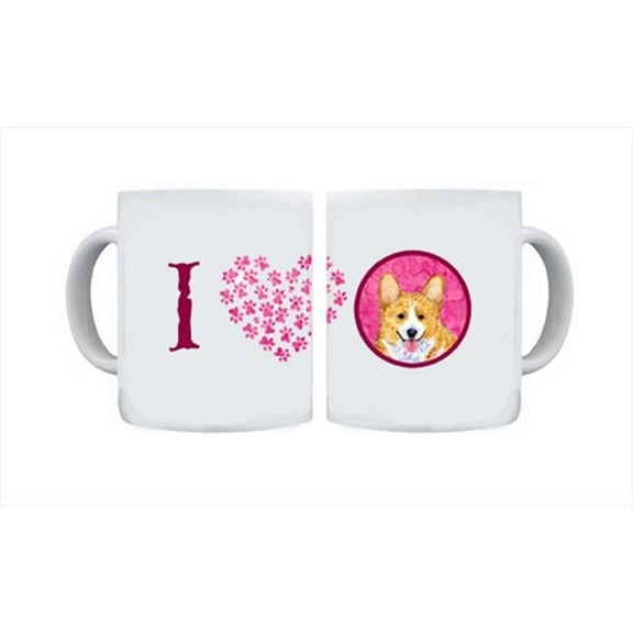 15 oz. Corgi Dishwasher Safe Microwavable Ceramic Coffee Mug