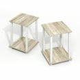 thumbnail image 4 of Furinno Simplistic End Table, Set of Two, Light Oak/White, 4 of 4