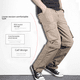thumbnail image 2 of Pantalones finos de verano para exteriores de secado rápido, pantalones casuales rectos y sueltos con múltiples bolsillos para hombre, pantalones tipo overol desmontables, 2 of 5