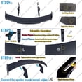 thumbnail image 4 of 58“ Universal GT Rear Spoiler, MP PRO Style Car Rear Trunk Spoiler Wing Spoiler Compatible with Mazda Chevy Corvette Camaro Nissan Lexus Toyota Honda Ford Mustang BMW Infiniti Kia Dodge (Matte Black), 4 of 10