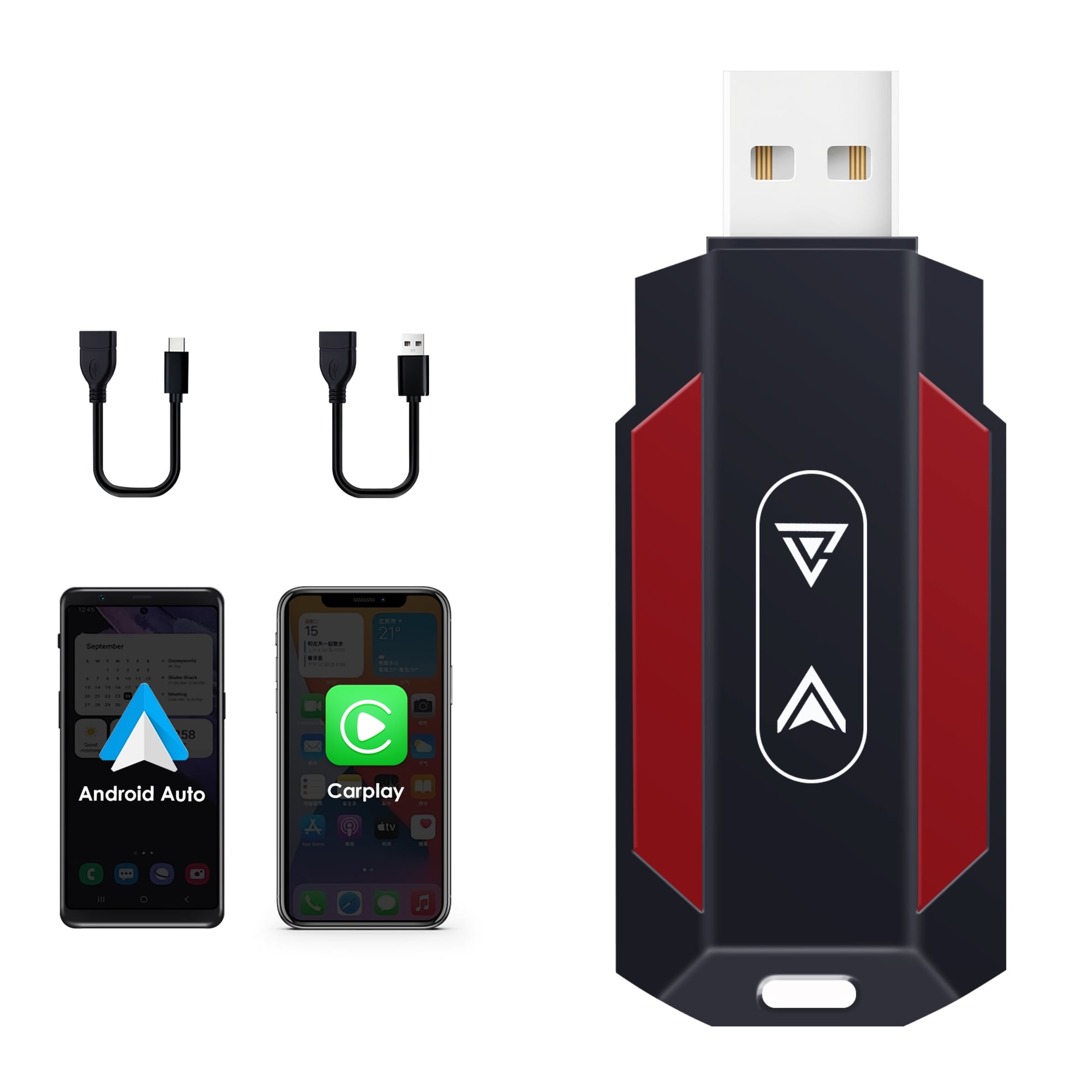 Boîtier AI Magic Box 3-en-1 Pour Voiture - Ajoute CarPlay Sans Fil, Vidéo YouTube/Netflix Et Miroir D'écran - 8