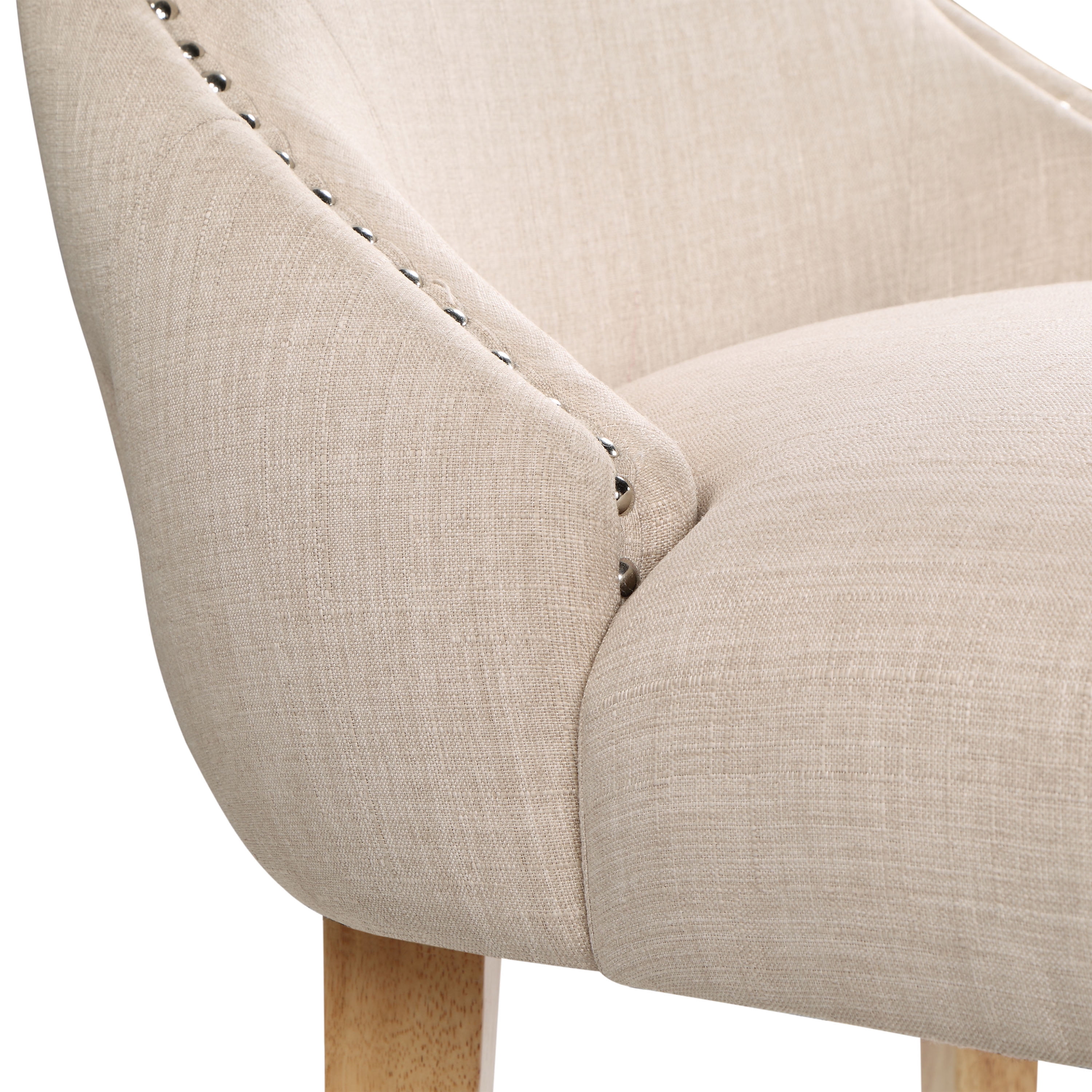 Furniture of America Taryn Upholstered Wood Ivory Side Chairs (Set of 2)