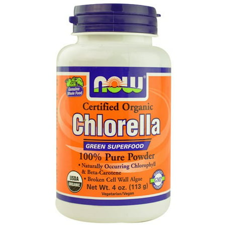 NOW Foods Chlorella Bio Vert superaliments poudre, 4 Oz