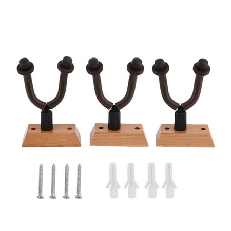3 Hanger Hook Holder Wall Mount Stand Rack Bracket Display For 3 Hanger Hook Holder Wall Mount Stand Rack Bracket Display For Guitars - 3 Hanger Hook Holder Wall Mount Stand Rack Bracket Display For