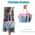 thumbnail image 3 of WEHUSE Portable Shower Caddy Mesh Bag, College Dorm Bathroom Caddy with Key Hook and 7 Pockets, Quick Dry Mesh Shower Basket Tote for Camp Gym, 3 of 8