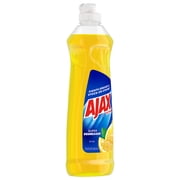 Ajax Ultra Liquid Dish Soap Lemon Scent, Super Degreaser, 12.4 oz Bottle