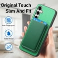 thumbnail image 4 of Allytechgroup 2 in 1 Detachable Wallet Case for Samsung Galaxy A06, [Thin & Light] [Compatible with MagSafe] Luxury PU Leather Card Holder Soft Bumper Shockproof Anti-Scratch Magnetic Case, Green, 4 of 12