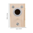 Pingxizhi Bird Breeding Nest Parakeet Nesting Box Natural Wood House
