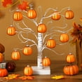 thumbnail image 2 of Desheus 12Pcs Fall Mini Pumpkin Balls Hanging Thanksgiving Pumpkin Ornament Halloween Christmas Tree Decoration Farmhouse Home Party Decor, 2 of 8