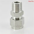 thumbnail image 1 of Male straight pipe thread,Tube fitting stainless steel 304,Double ferrule compression fittings,Double ferrule tube fitting ZG PT, 1 of 4
